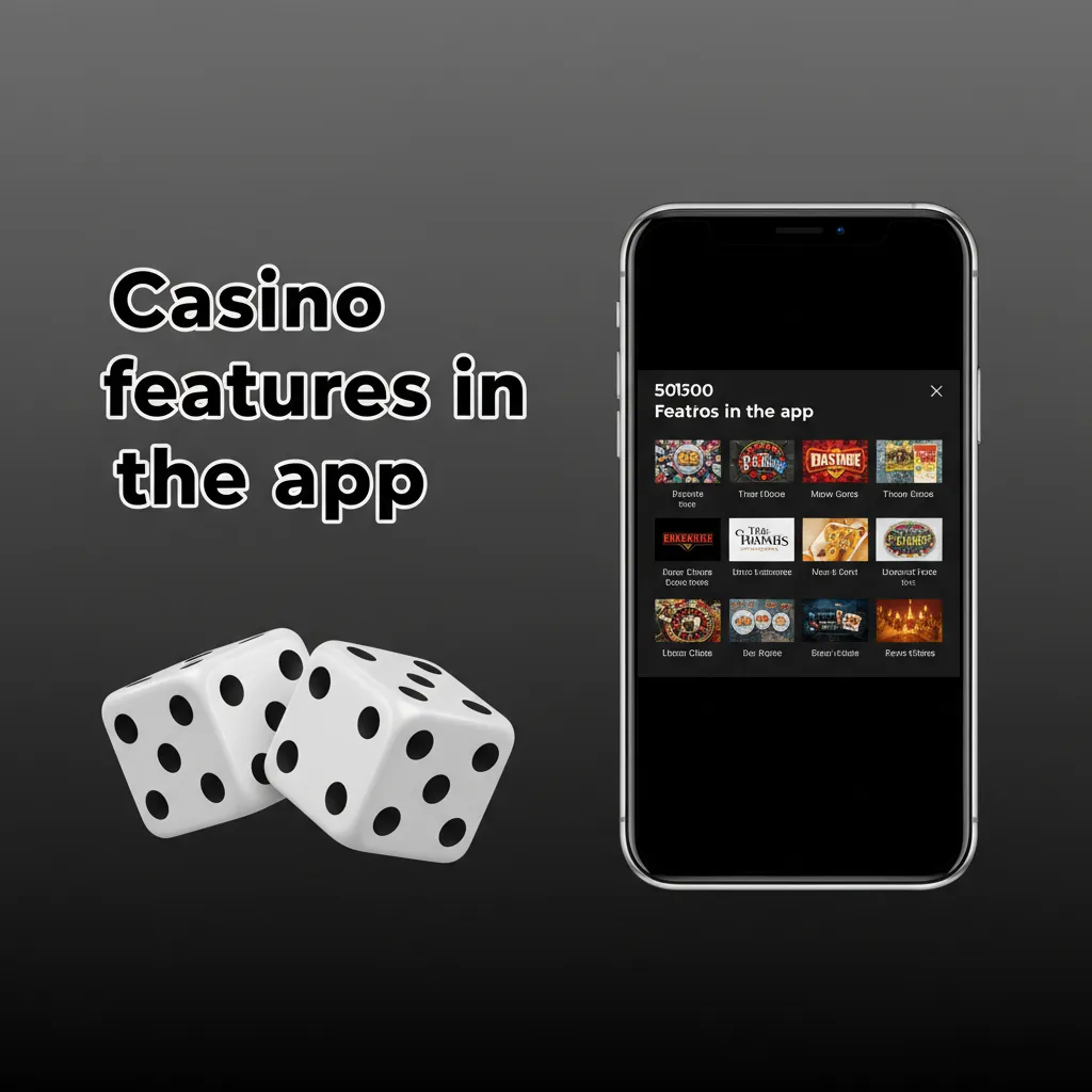 App home screen with casino live lobbies, one-tap switch from sports, slots and table games, plus promotions tab.