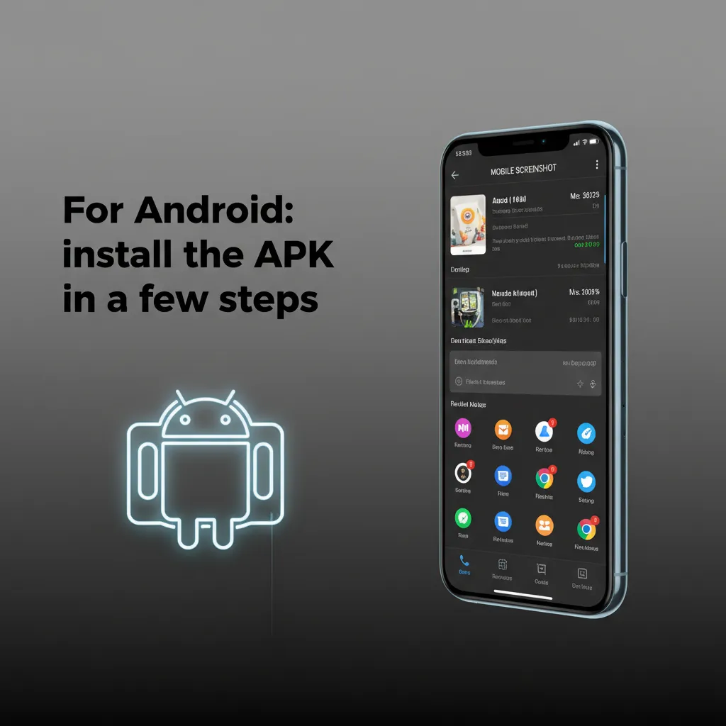 Android APK install steps for Spin My Win Casino: download, allow this source, install, sign in, play.