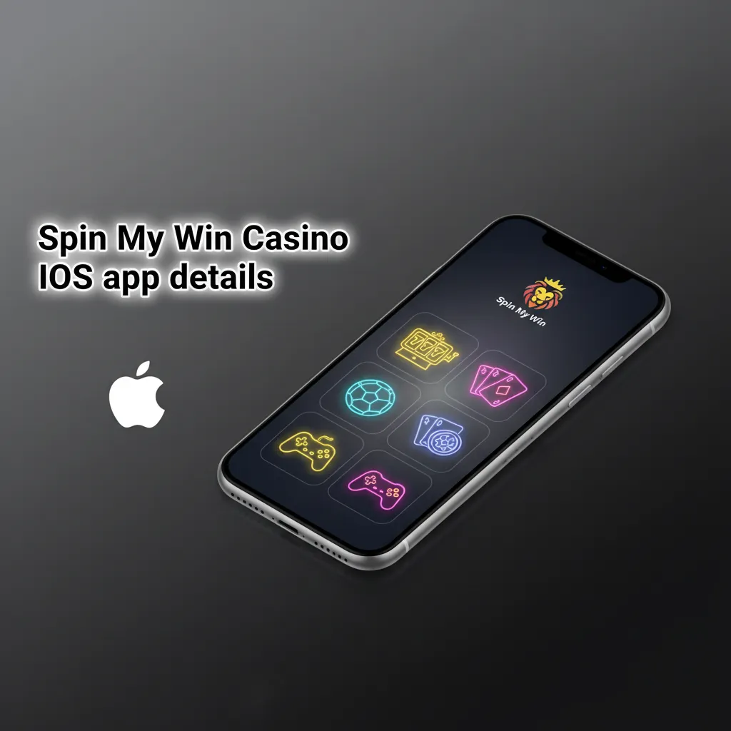 Spin My Win Casino iOS app on iPhone and iPad; free download, iOS 12+, ~100MB, full site features: sports, casino, payments
