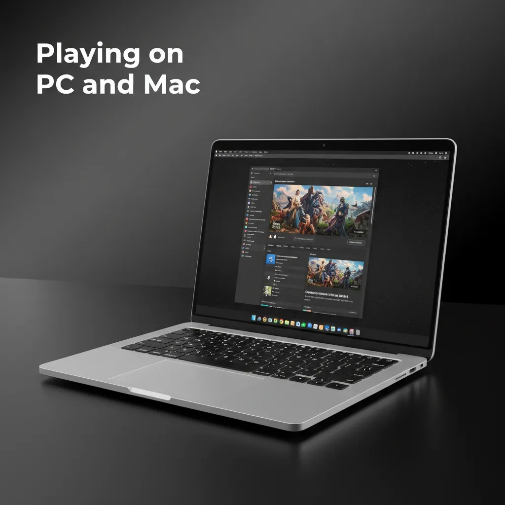PC and Mac showing Spin My Win Casino in browser with options to pin, create desktop shortcut, and enable notifications.