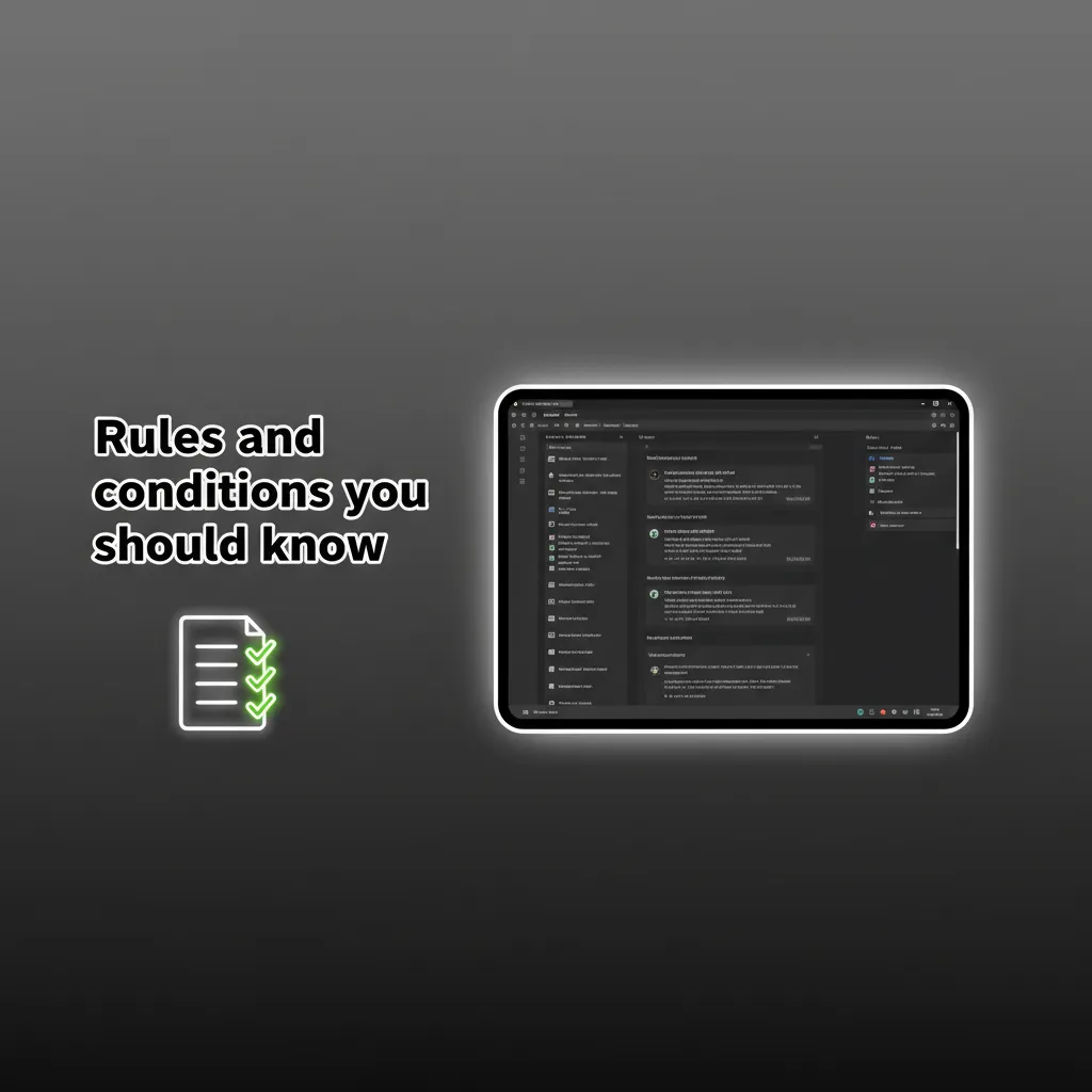 Rules and conditions: 18+ in eligible region; one account; KYC for payouts; bonus terms; abuse voids wins. Read full terms.