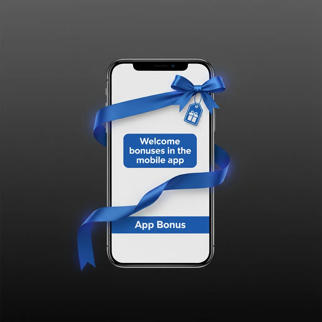 Mobile app welcome offers: choose Sports or Casino bonus; deposit boosts with free bets or free spins.