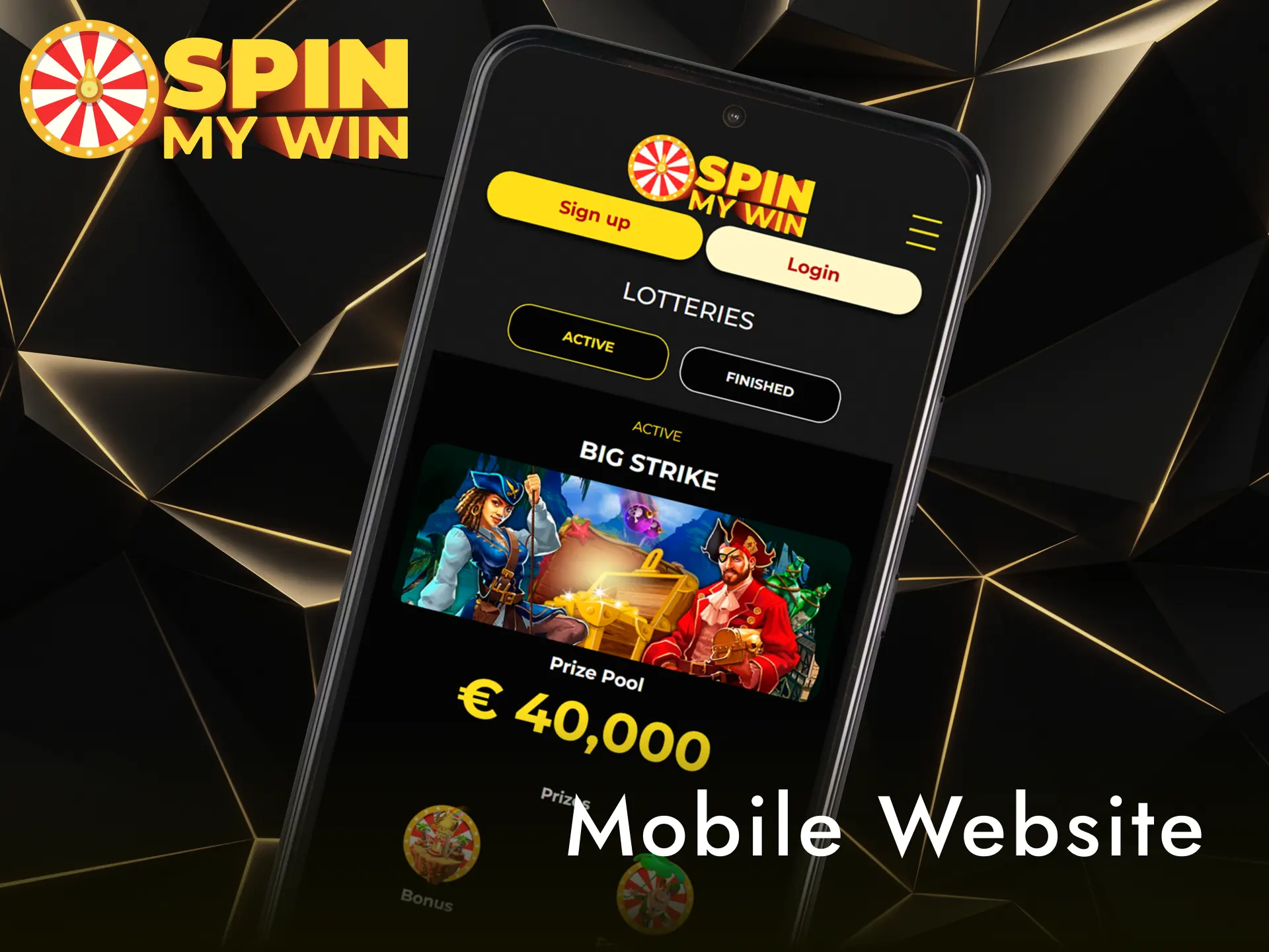Access the Spin My Win Casino mobile website for instant gaming anywhere.