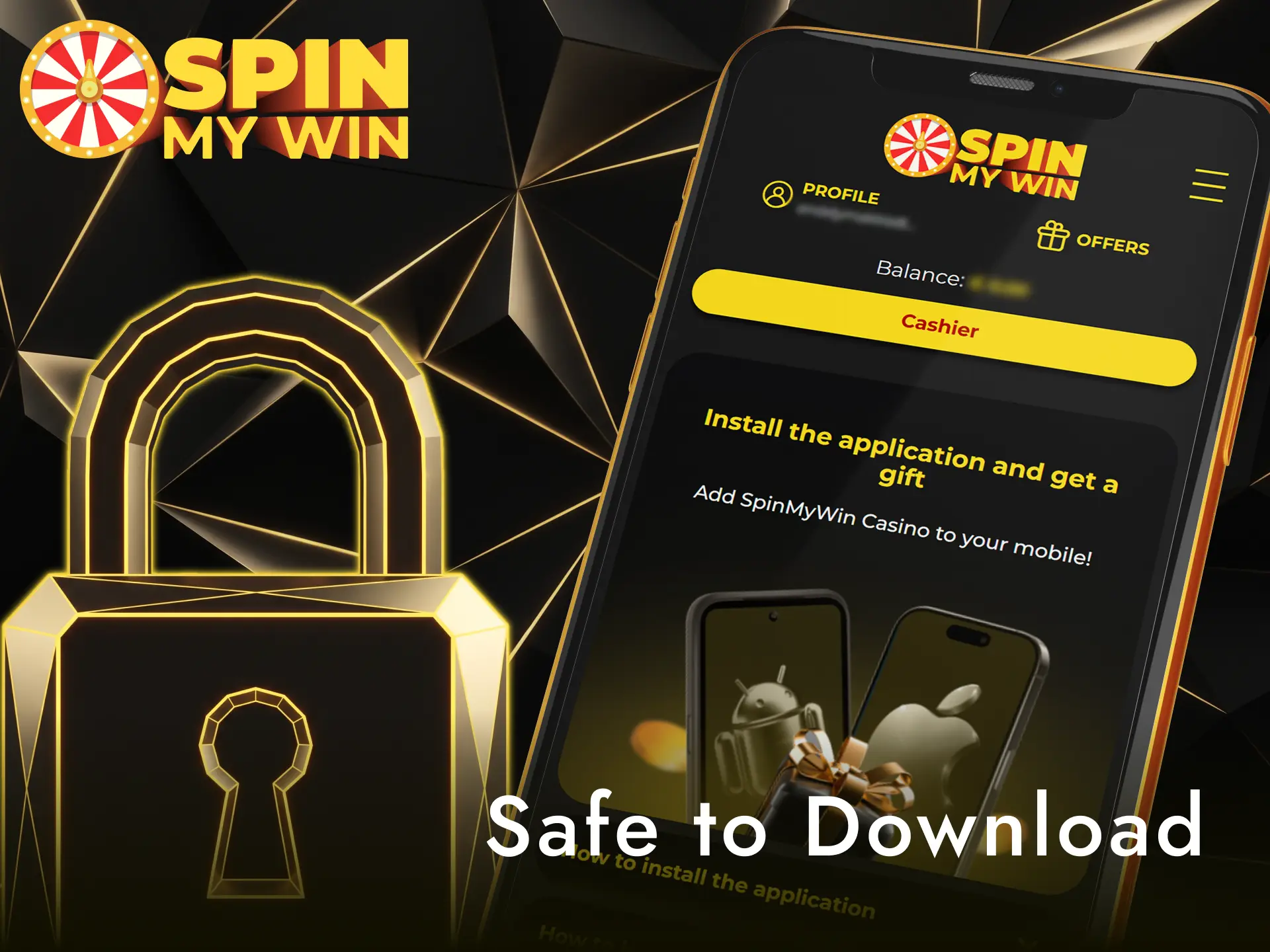 Verify security standards before downloading the Spin My Win Casino APK file.