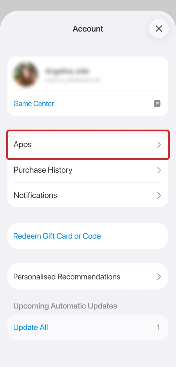 Tap your profile to view available Spin My Win Casino iOS app updates.
