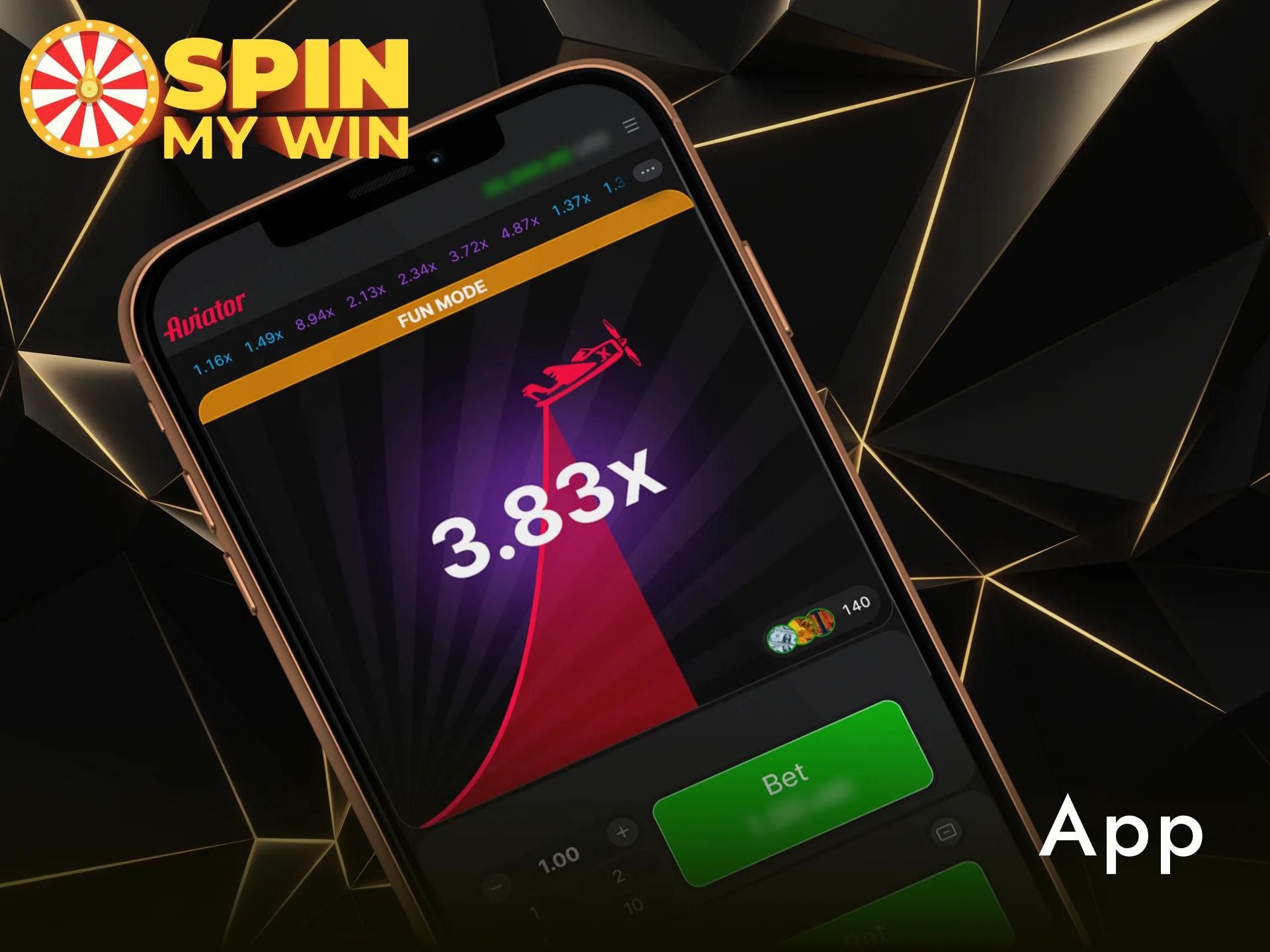 Enjoy Spin My Win Casino Aviator app play on your mobile device.