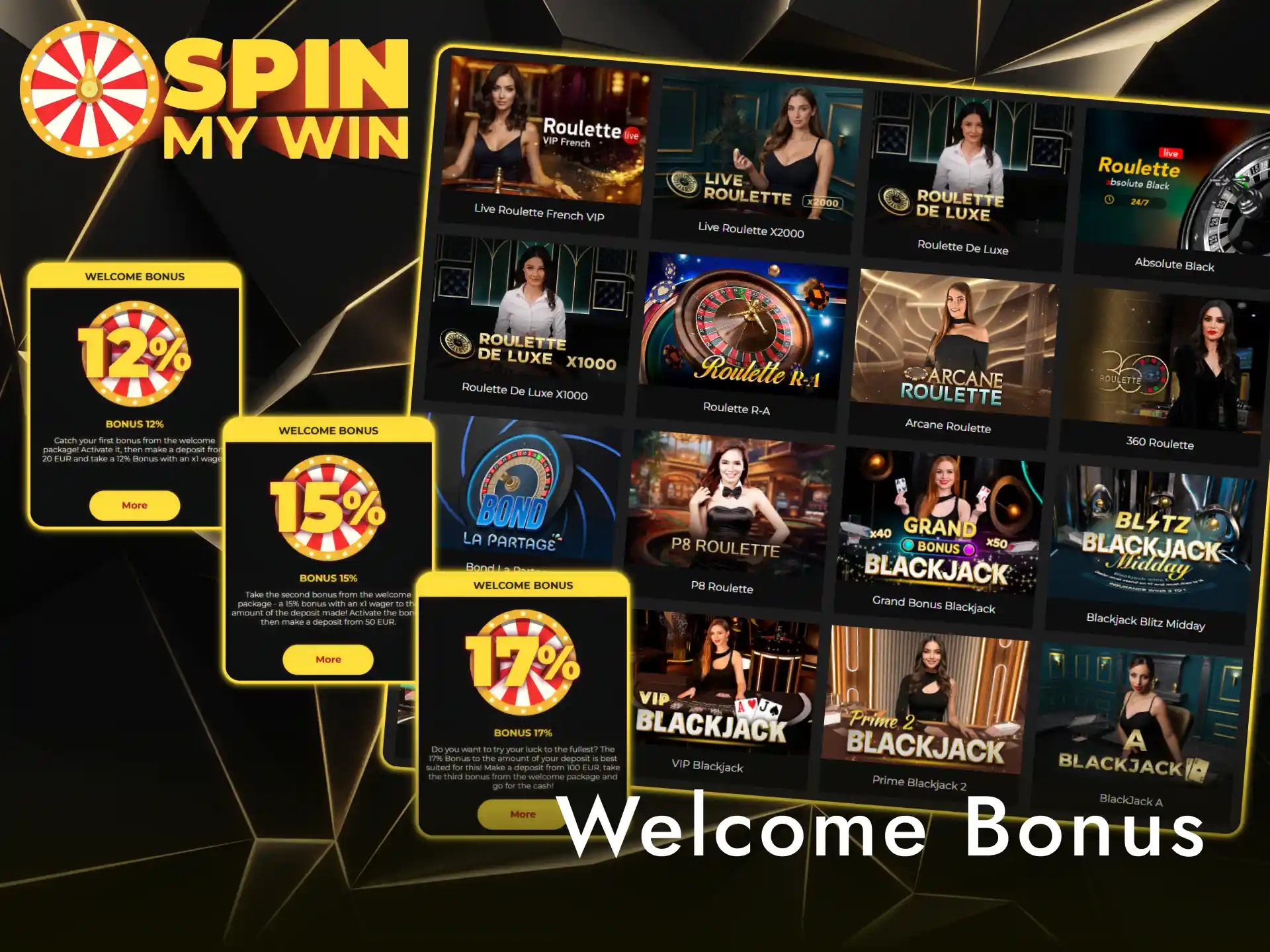 Claim the Spin My Win Casino live casino welcome bonus for extra play.