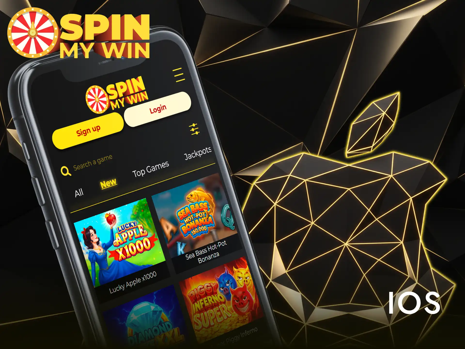 Access the Spin My Win Casino mobile experience on iPhone and iPad.