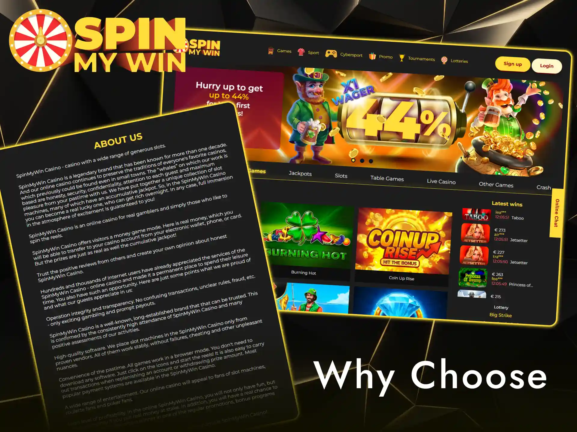 Choose Spin My Win Casino for an unbeatable online gambling experience.
