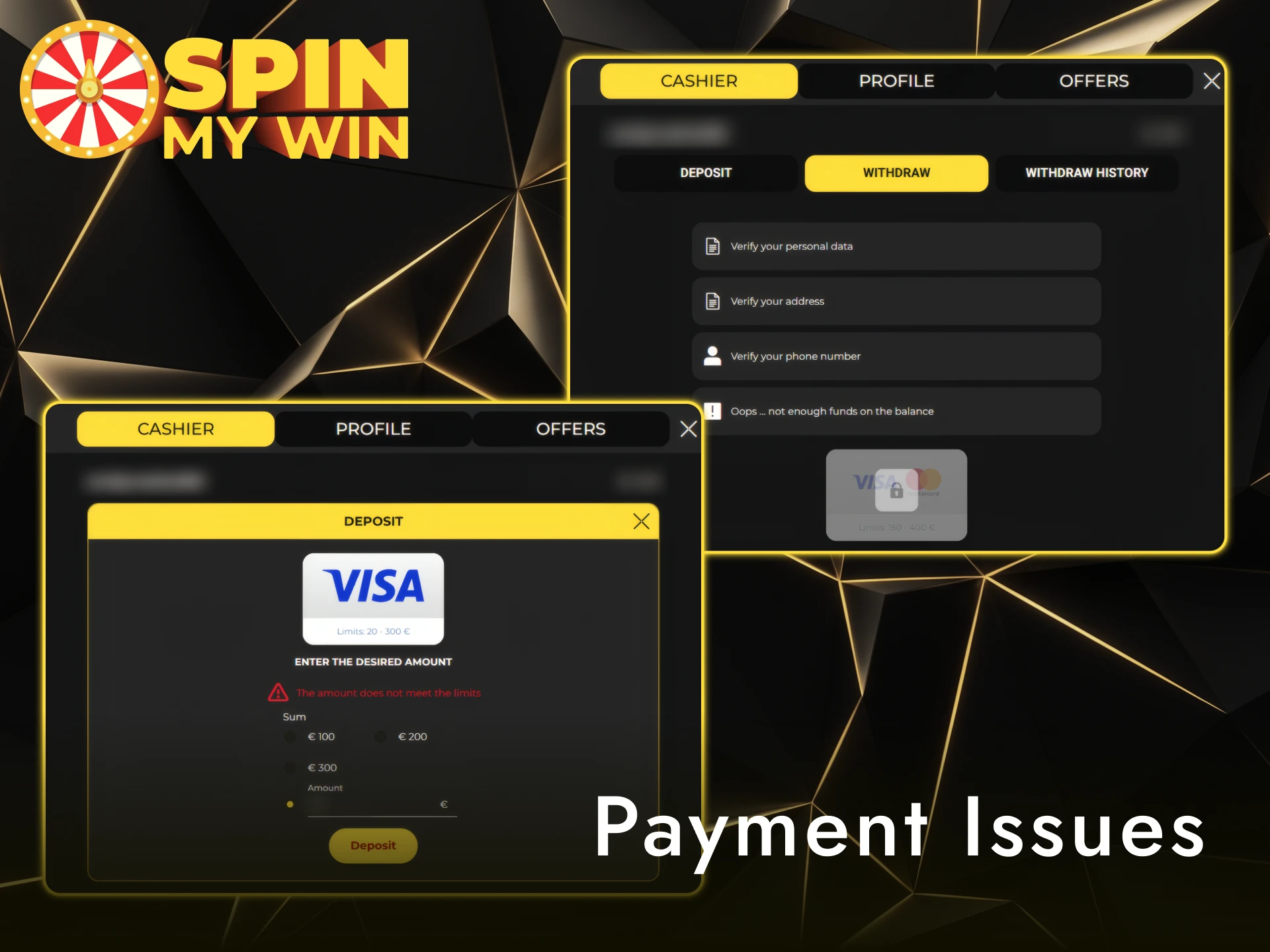 Resolve common payment issues quickly using the Spin My Win Casino online support guide.