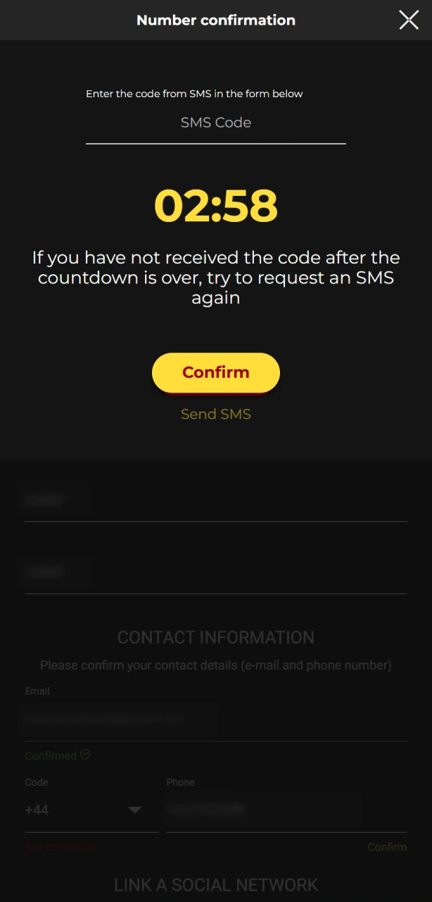 Pass the identity check steps to complete your Spin My Win Casino withdrawal.